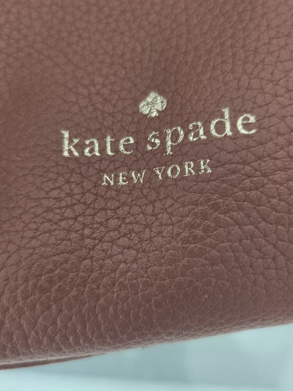 kate spade Dusty Rose Pebbled Leather Hobo with Chain Strap